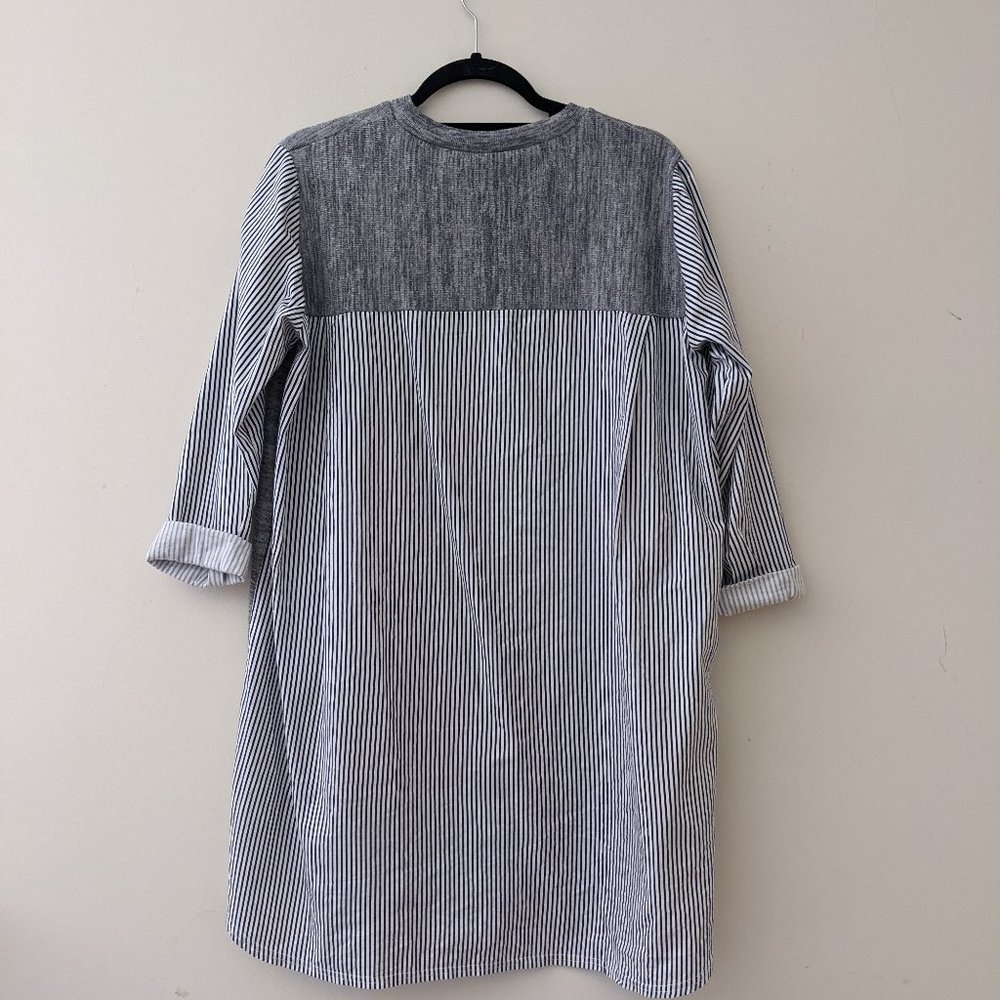 Oversized Sweater Shirt Dress